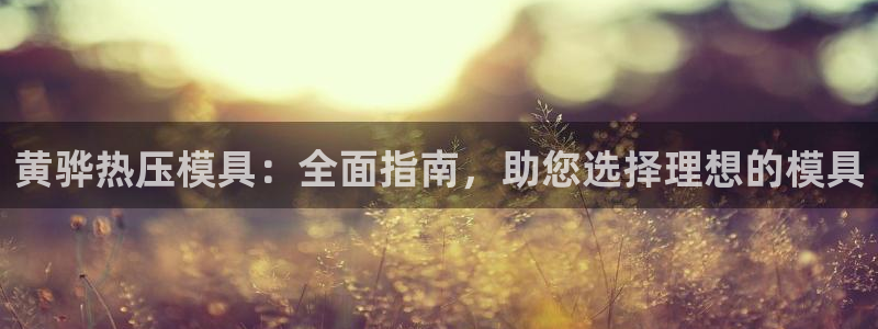 emc频率：黄骅热压模具：全面指南，助您选择理想的模具