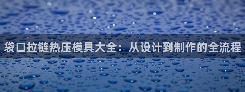 易倍纤代餐奶昔怎么样：袋口拉链热压模具大全：从设计到制作
