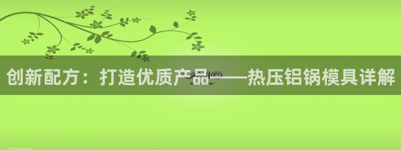 易倍纤酵素效果好吗:创新配方:打造优质产品——热压铝锅模